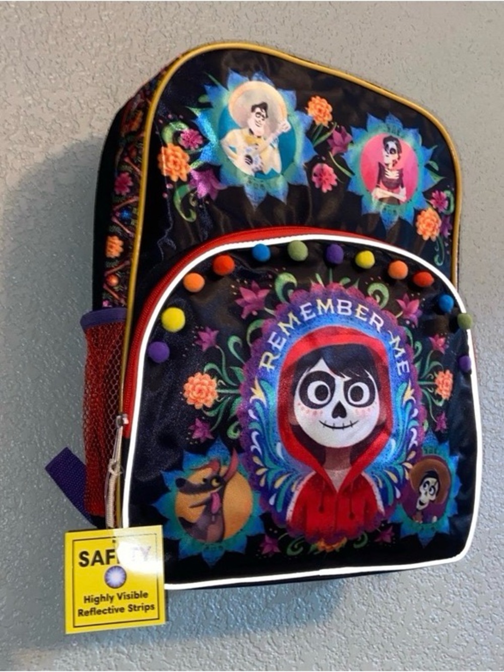 Disney COCO Movie Large Reinforced School Backpack -Remember Me- 16”H x 12”W - Picture 3 of 5